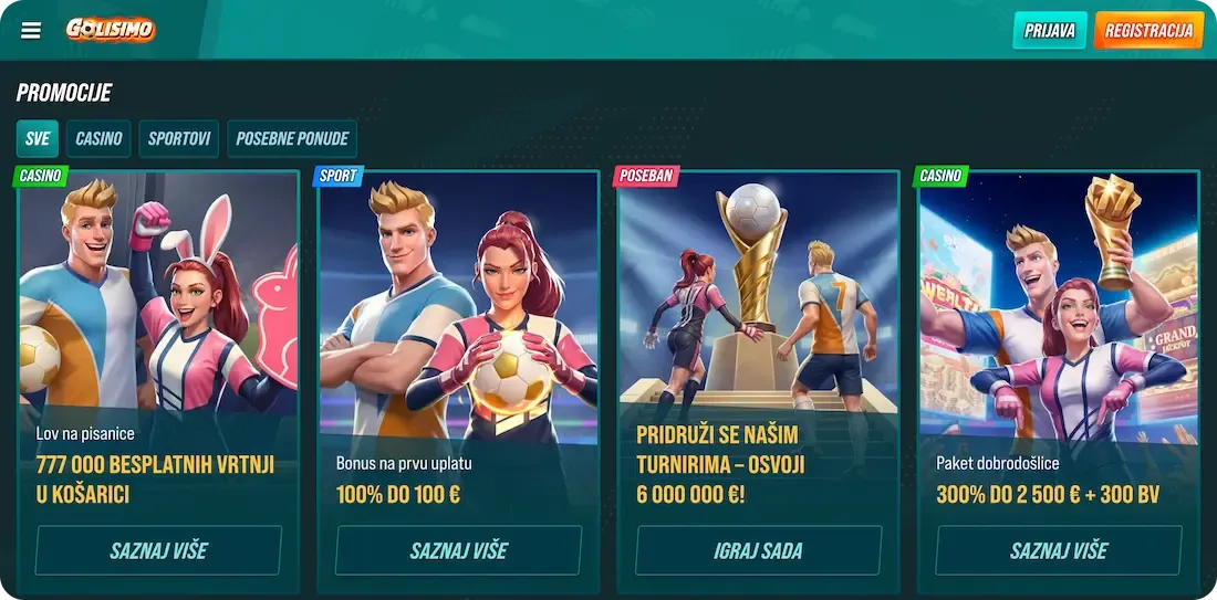 golisimo casino bonus svi