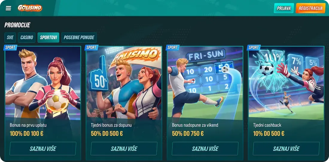 golisimo casino bonus sport
